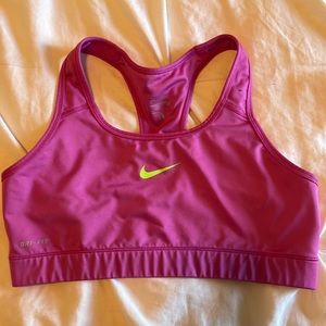Nike swoosh sports bra L